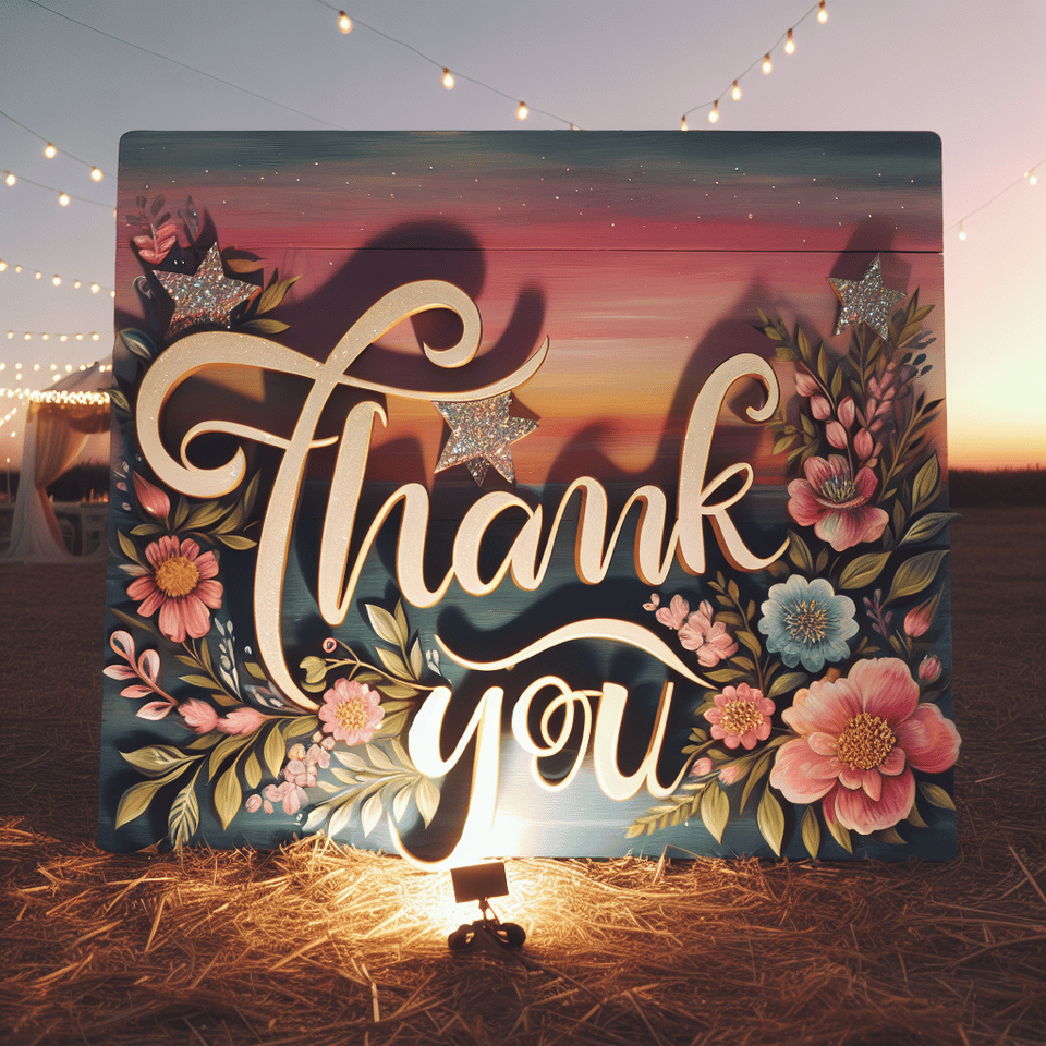 THANK YOU text effect image