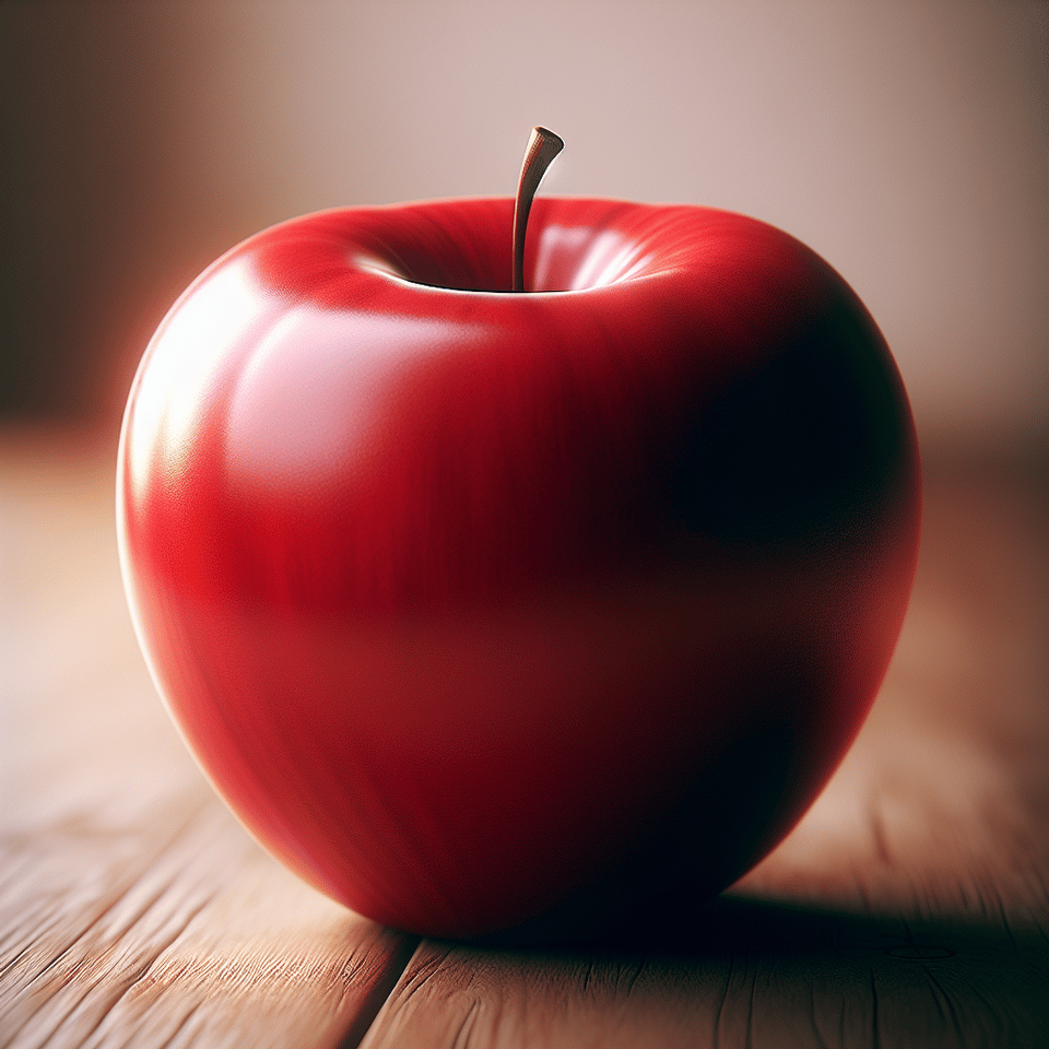 red apple text effect image