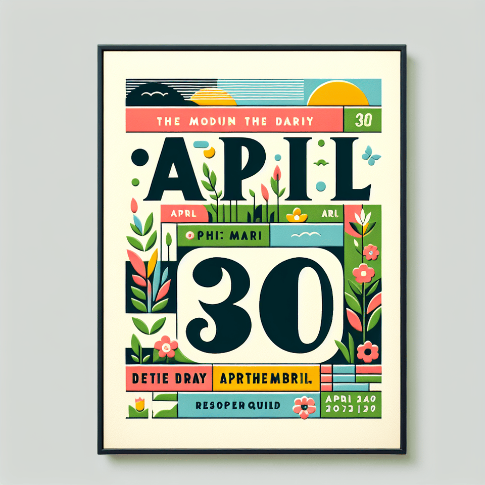 poster 30/4 text effect image