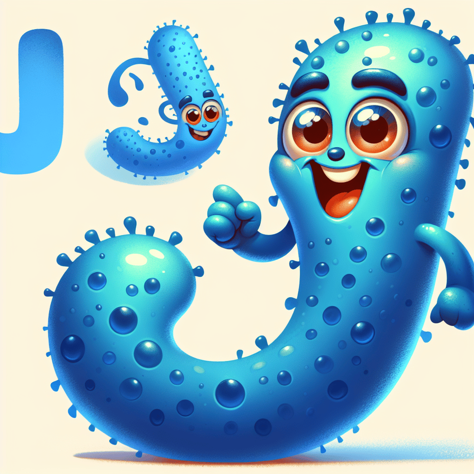 Make J with cartoon character text effect image