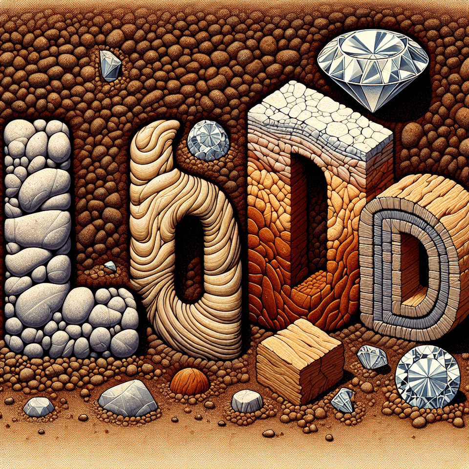 LUDO written in earth elements theme text effect image