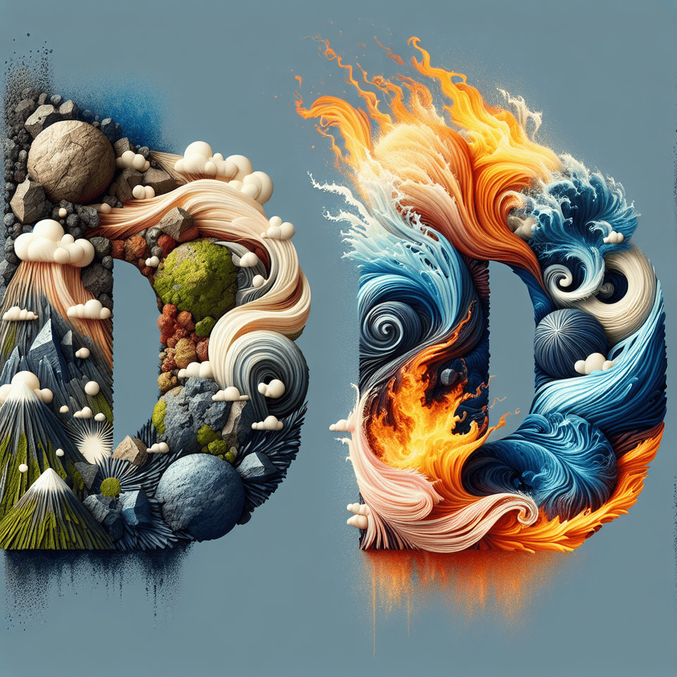 LUDO written in earth air fire water elements theme text effect image