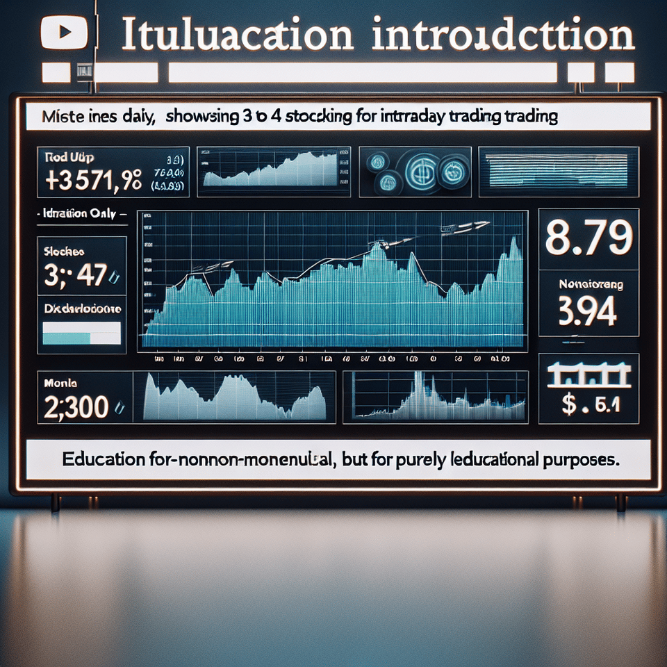 just itroduction for my youtube channel for every video about daily providing 3 to 4 stock for intraday but just for educational watch purpos text effect image