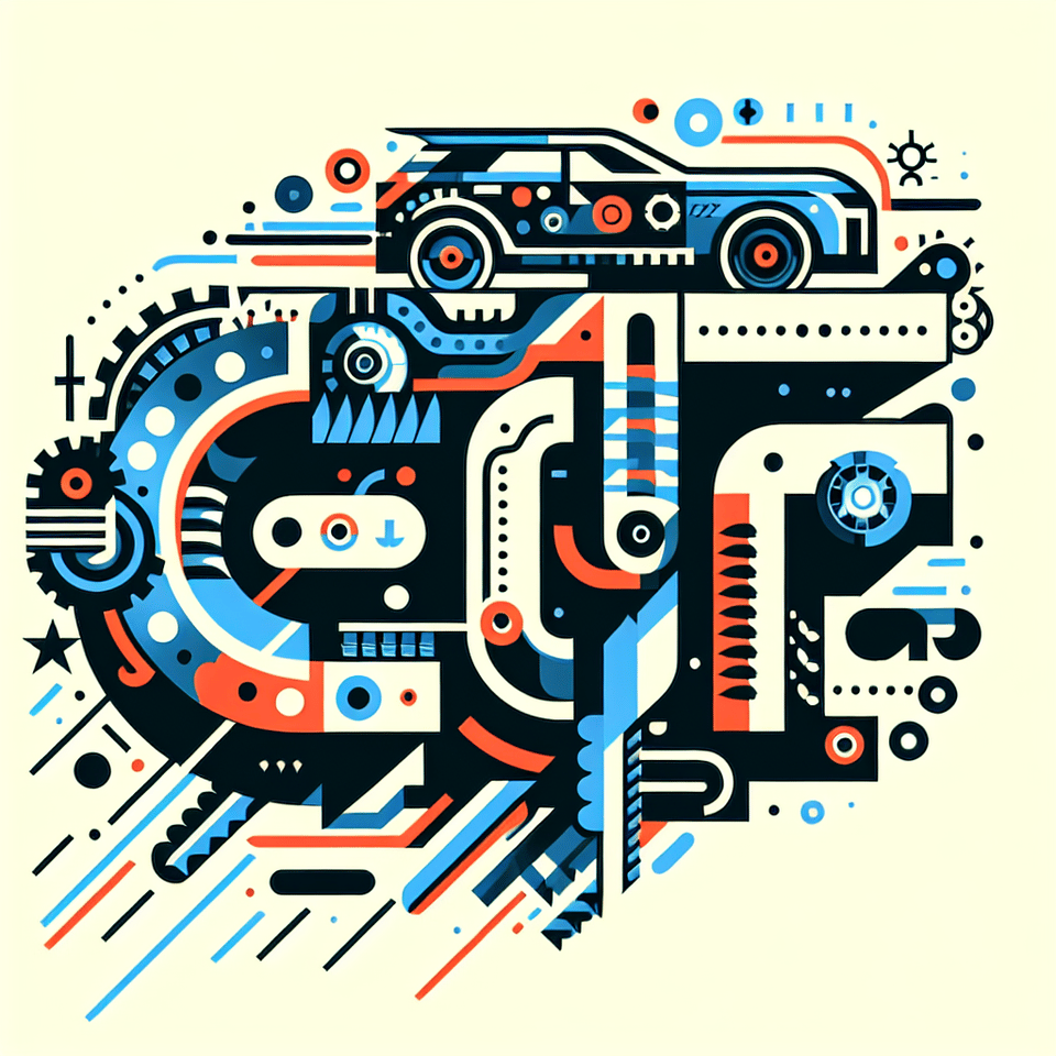 A dynamic typographic illustration of the text CAr arranged in a creative and eye-catching design. text effect image
