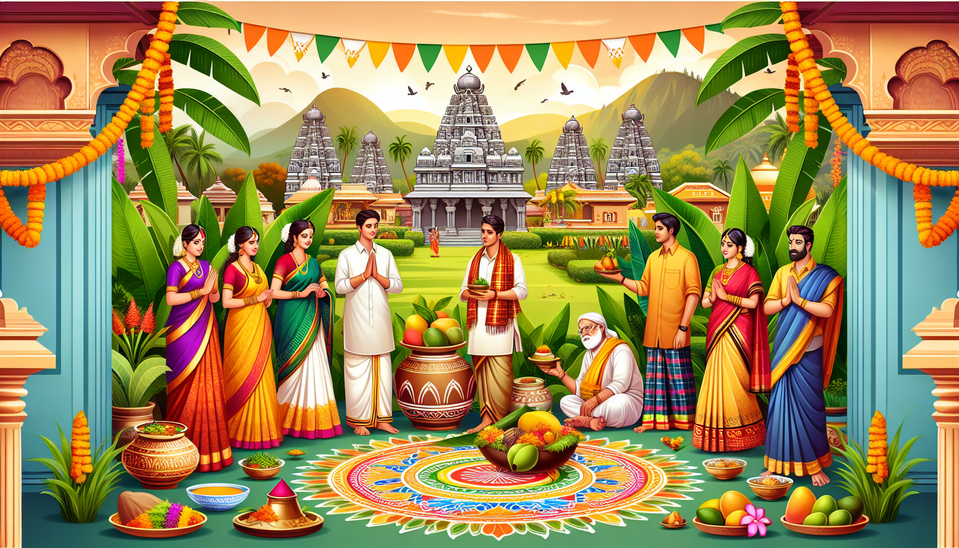 Happy UGADI: andhra pradesh culture text effect image