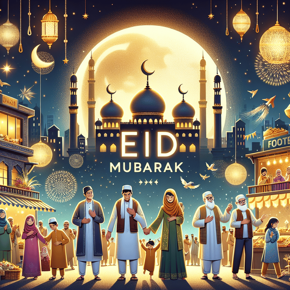 EID Mubarak text effect image
