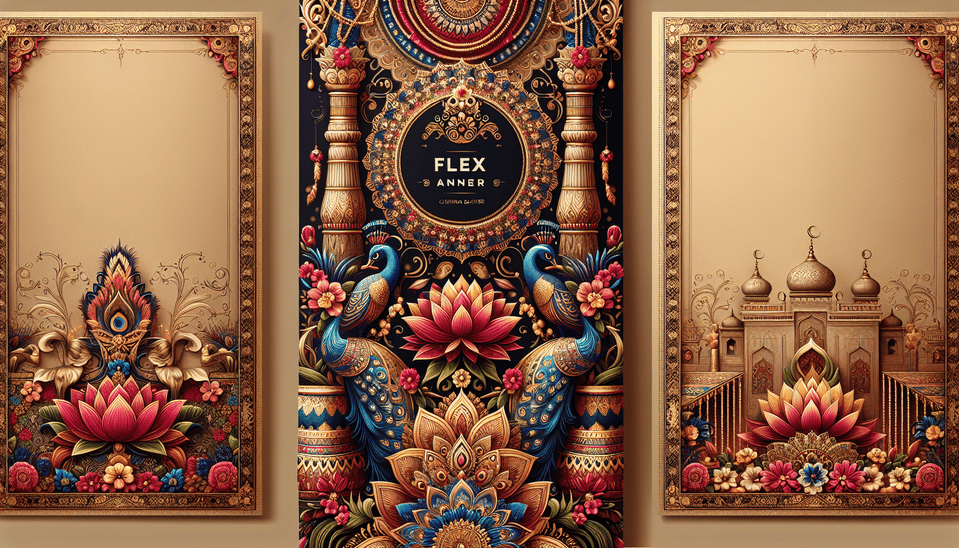 background for flex banner for indian wedding style, poster, cinematic text effect image