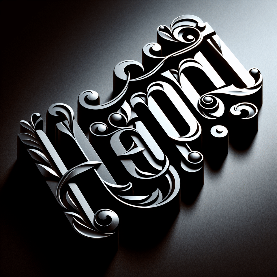 Luxurious and sophisticated black font features the text Happy. text effect image