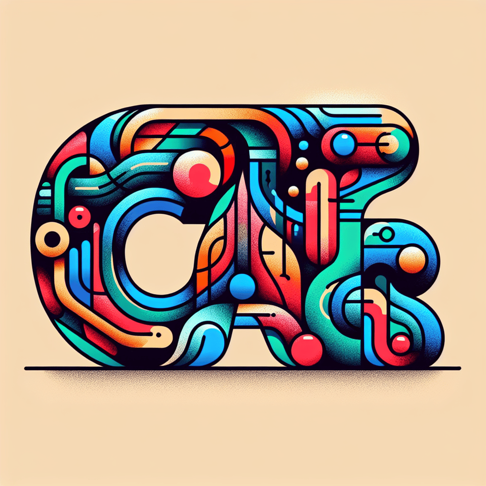 Illustration style text Car arranged in a creative and eye-catching design. text effect image