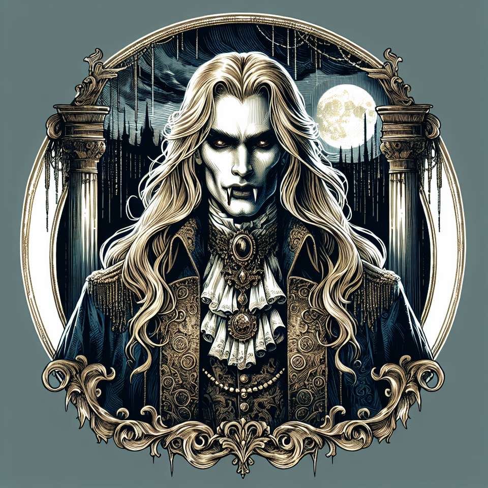 Lestat el vampiro, illustration, dark fantasy text effect image