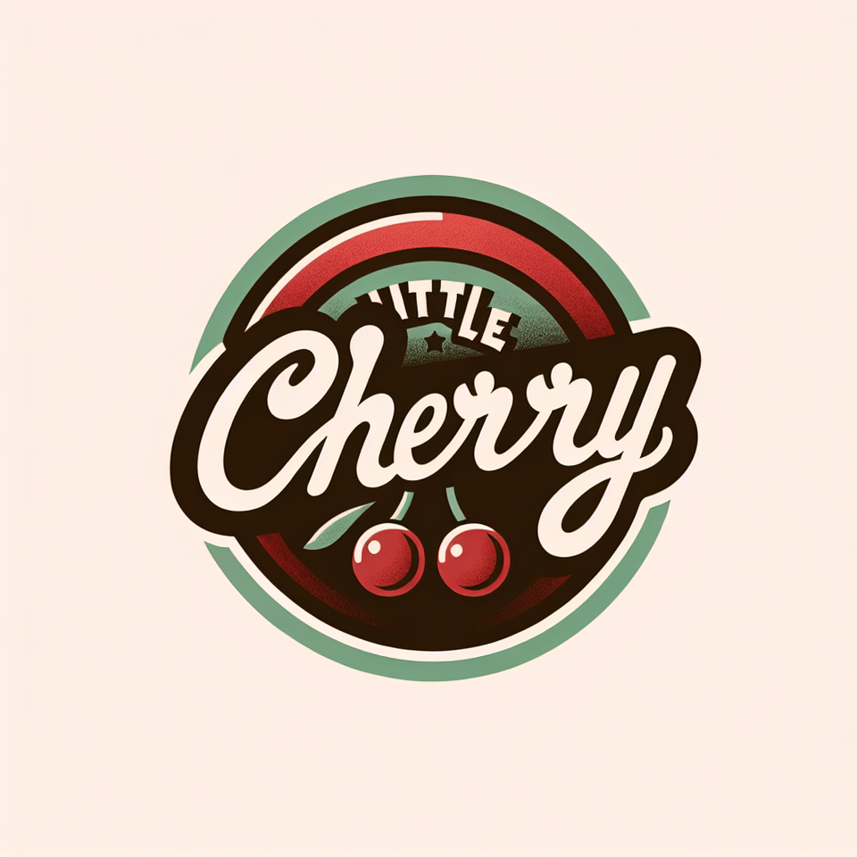 Little Cherry this text in one circle text effect image