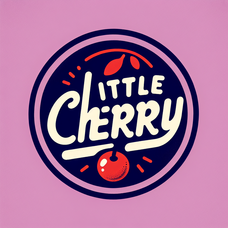 Little Cherry this text in one circle text effect image