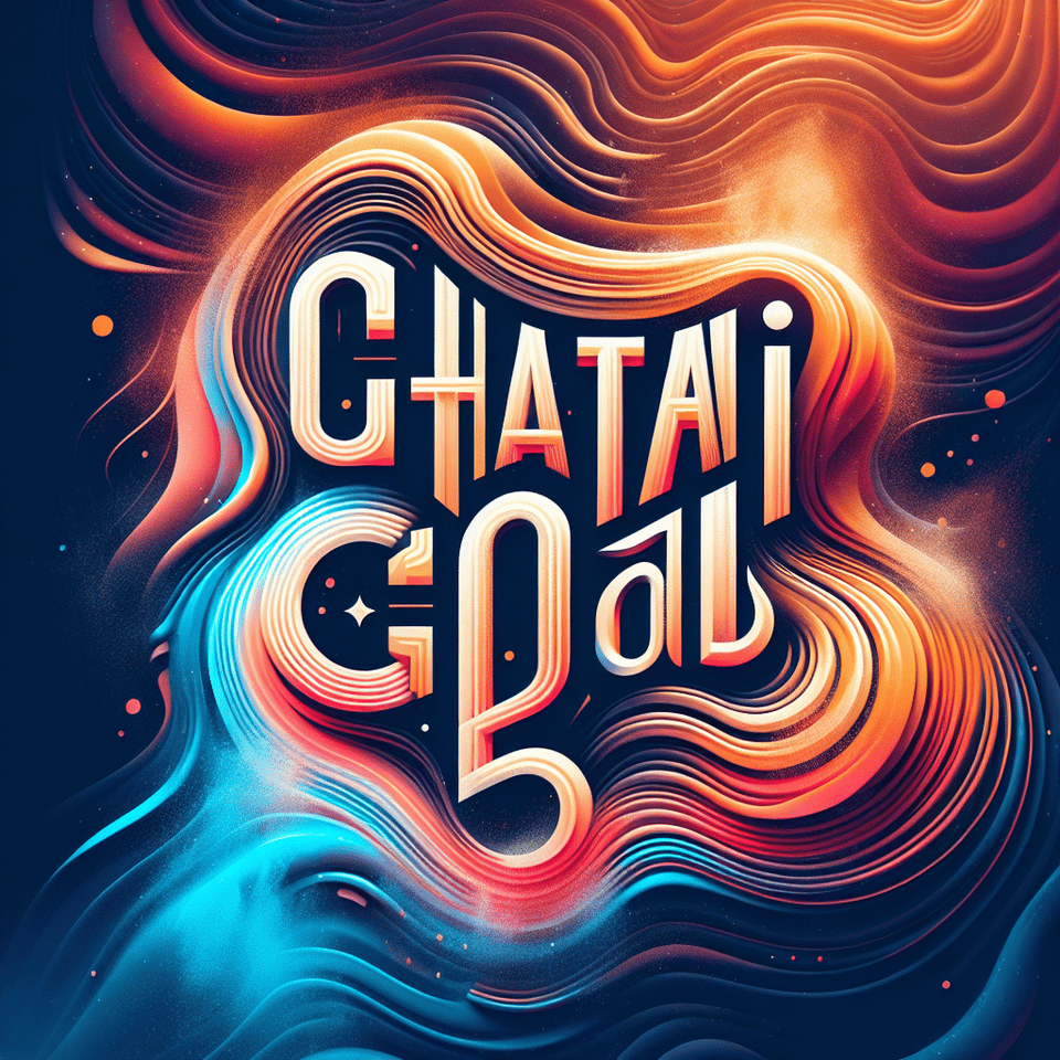 CHATAI GOD, typography text effect image