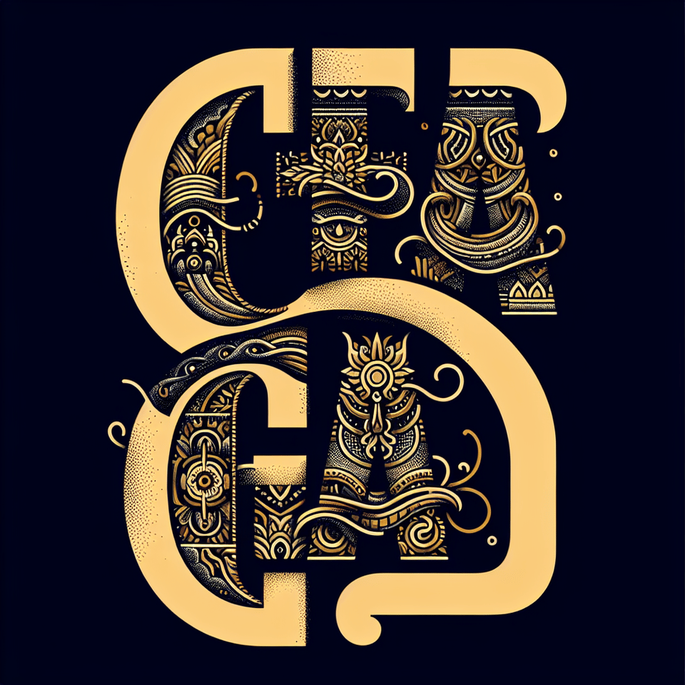 CHATAI GOD, typography text effect image