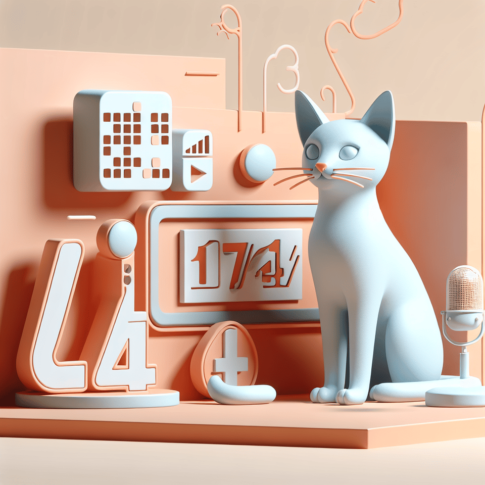 「17/4 Meow直播live 」, illustration, 3d render text effect image