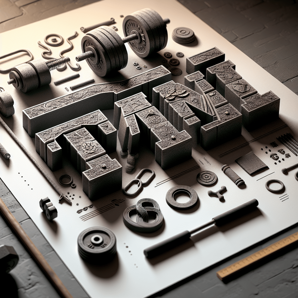 Tamil in gym style, typography, poster, 3d render text effect image