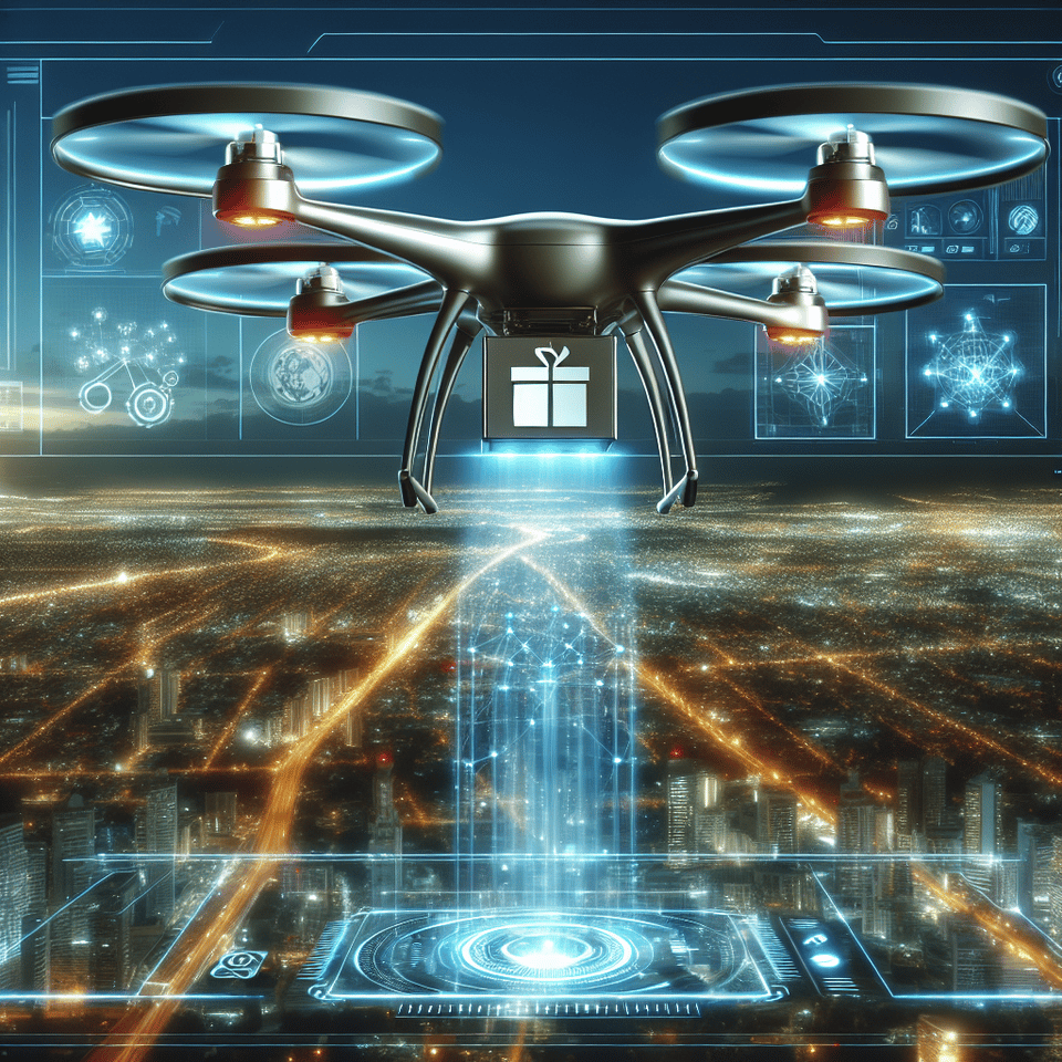 drone as a service text effect image