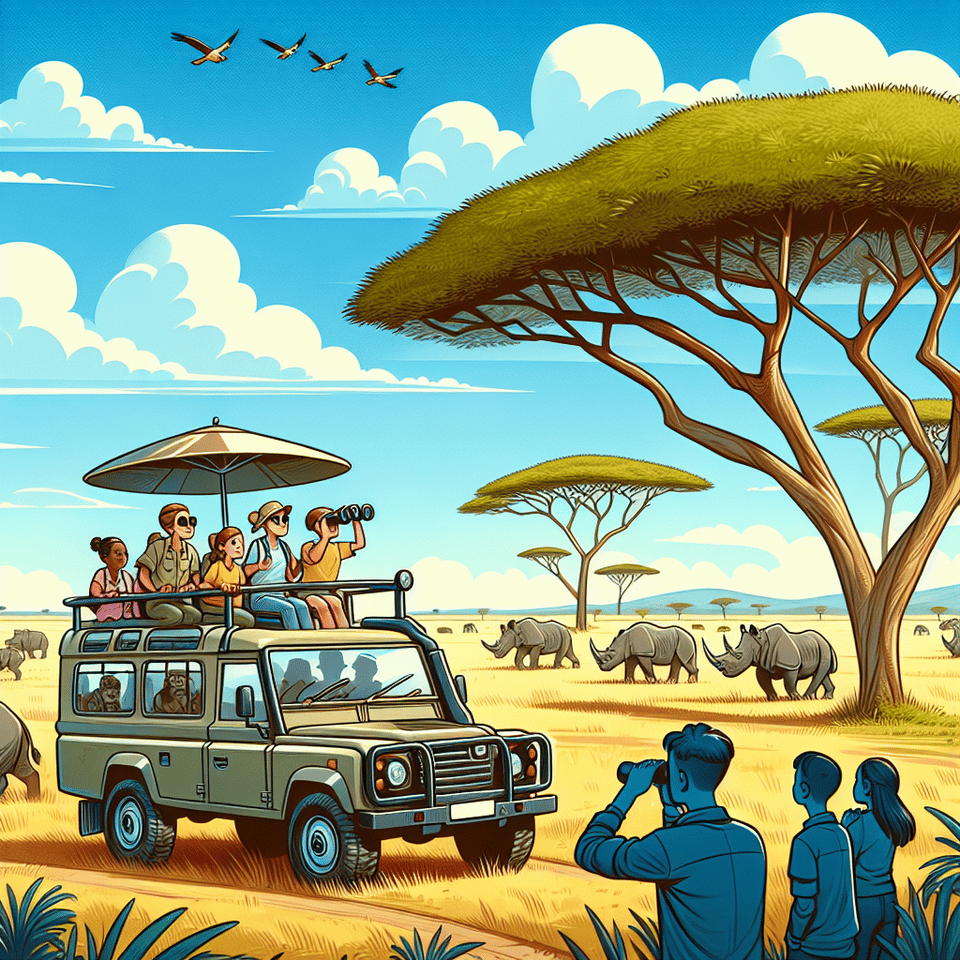 ira safaris, illustration text effect image