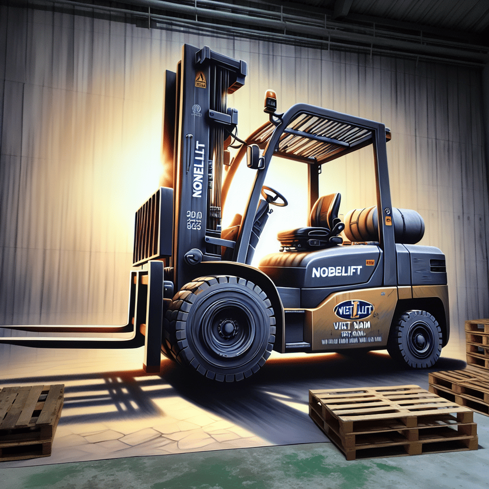 forklift and logo noblelift viet nam text effect image