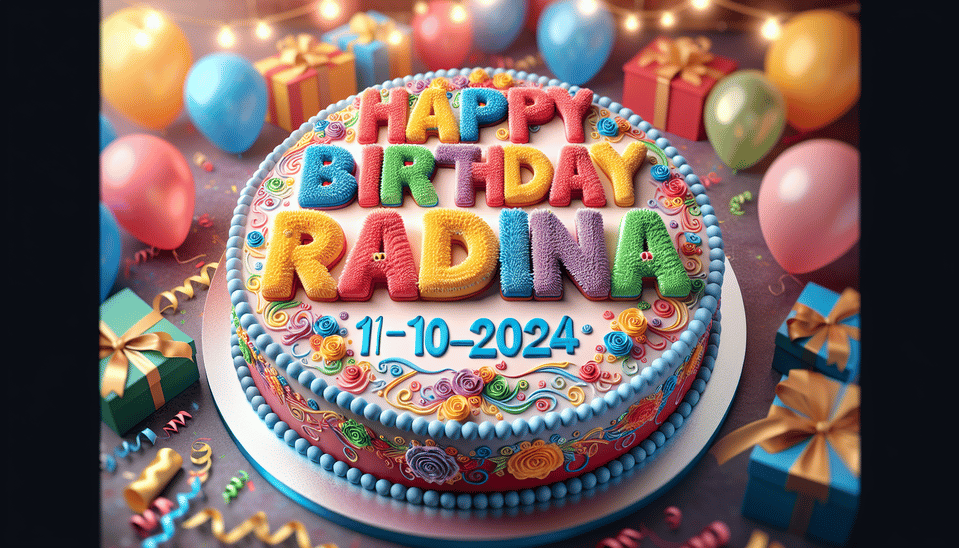 11-04-2024 Happy Birthday Radhna text effect image