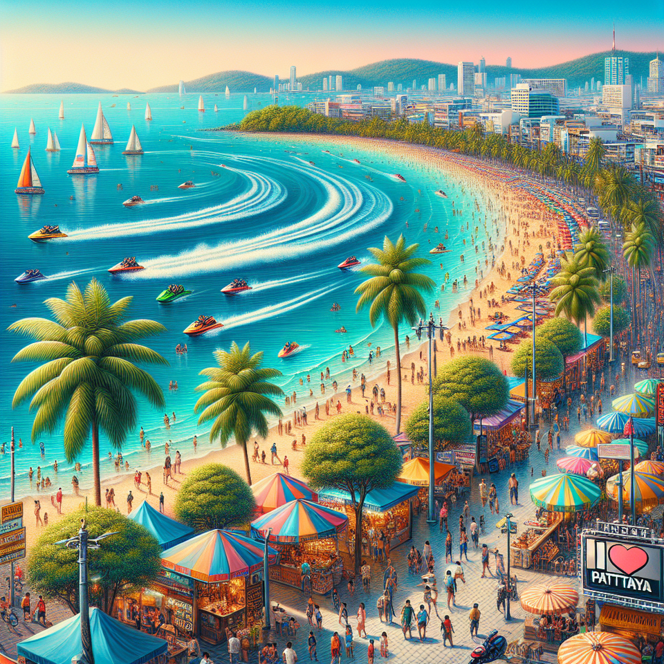 I LOVE PATTAYA text effect image