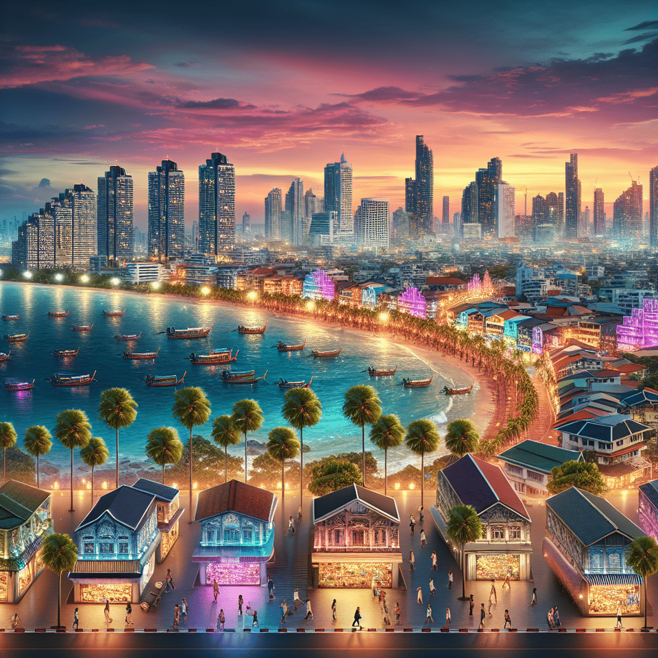 I LOVE PATTAYA text effect image
