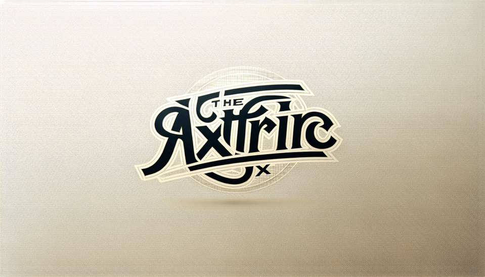 ' the axtric x ' water mark, typography text effect image