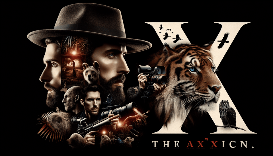 ' the axtric x ' water mark, typography, cinematic, portrait photography, wildlife photography text effect image