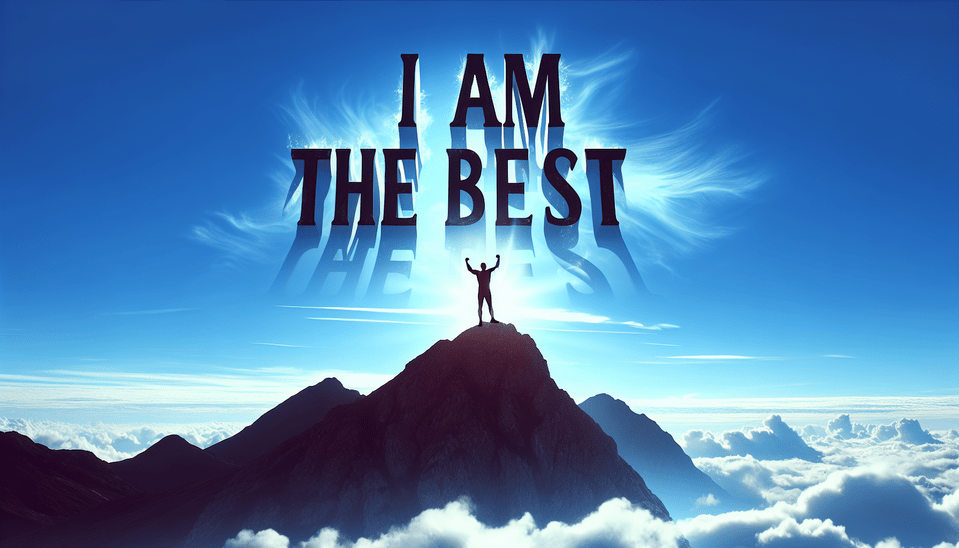 I AM THE BEST text effect image