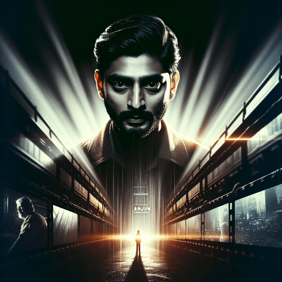 ARJUN, cinematic text effect image