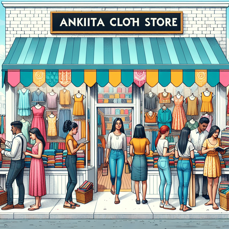ANKITA CLOTH STORE text effect image