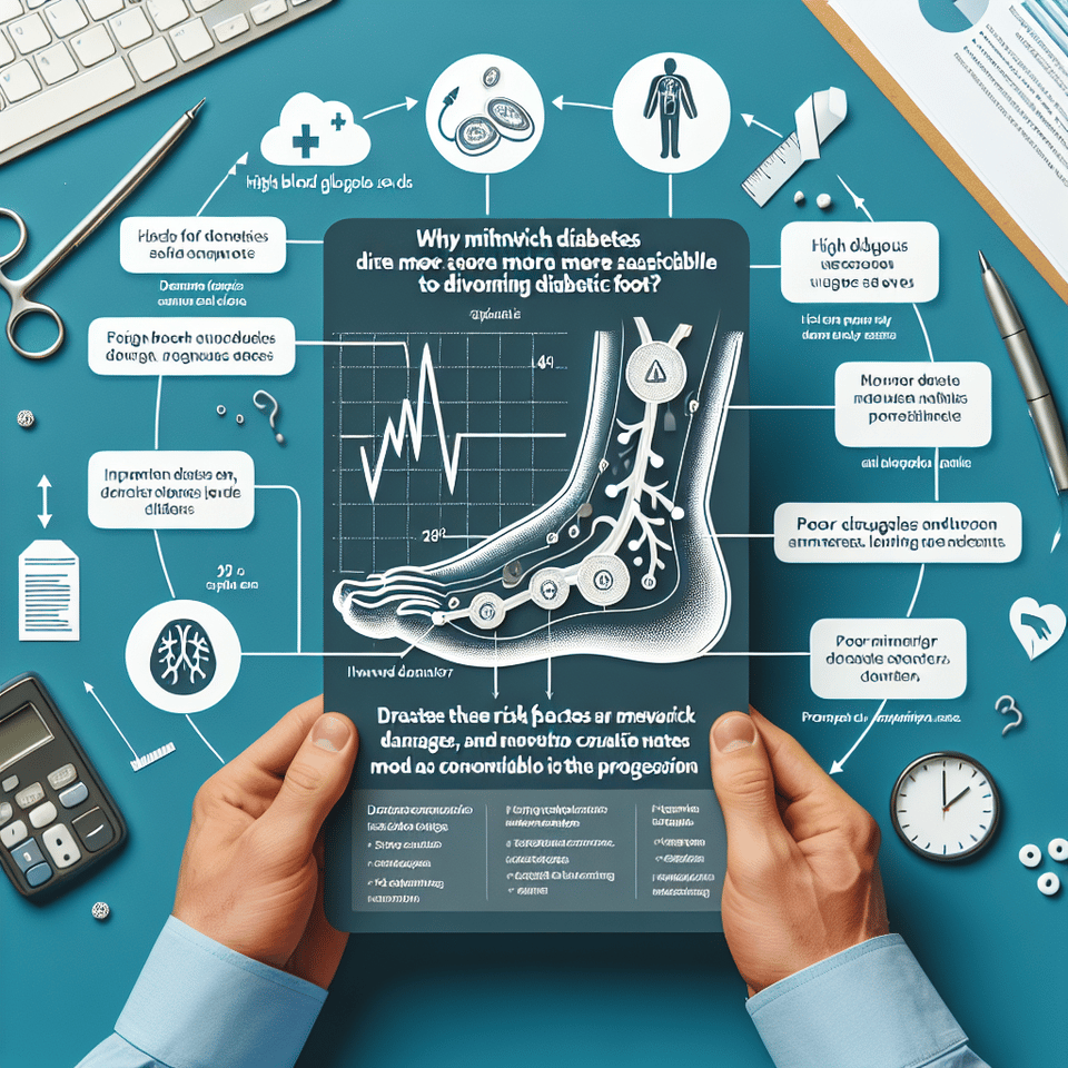 Why Are People With Diabetes At Risk Of Developing Diabetic Foot? text effect image