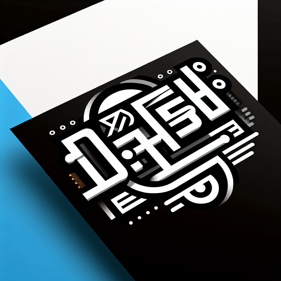 create a brand post of di_yesh name logo text effect image
