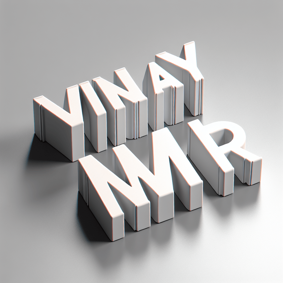 VINAY NMR, 3d render, photo text effect image