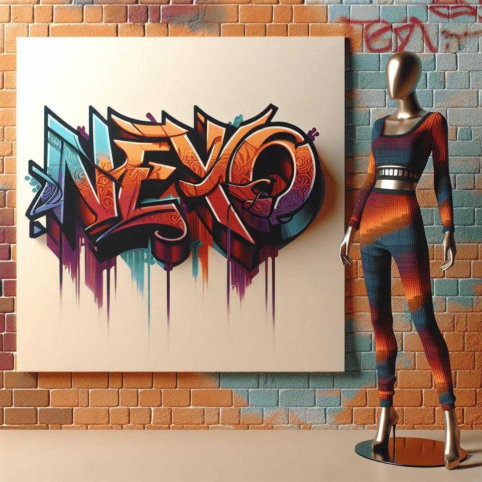 NEYO, graffiti, 3d render, fashion, painting, typography text effect image