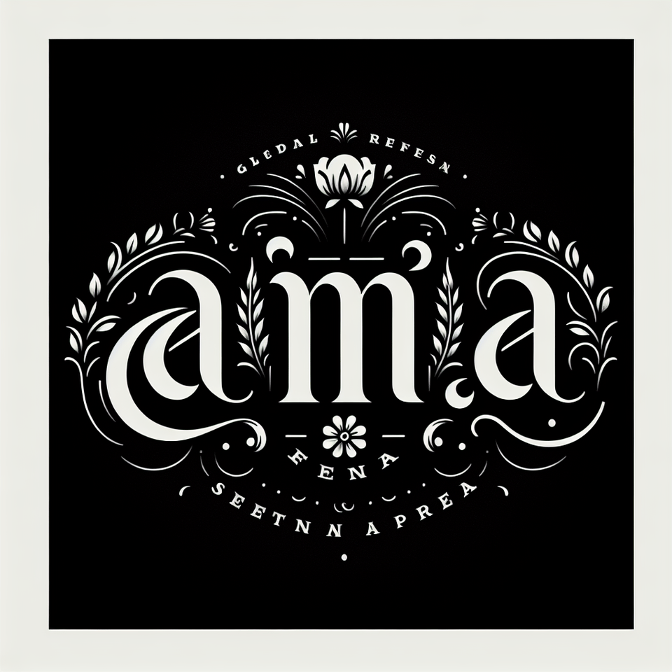 Font hitam yang mewah dan canggih menampilkan teks Anna. text effect image