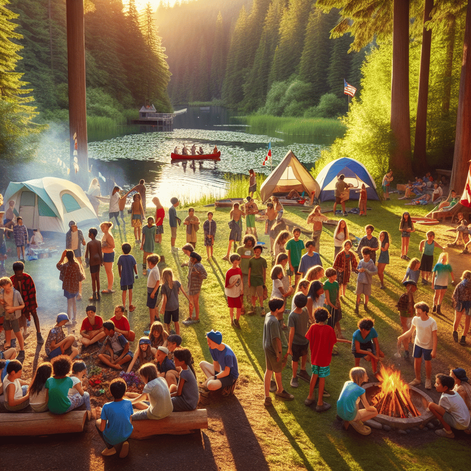 summer camp text effect image