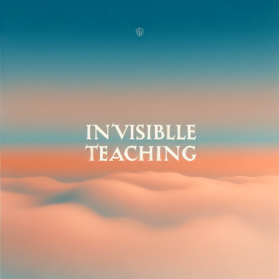 Invisible Teaching heading text effect image