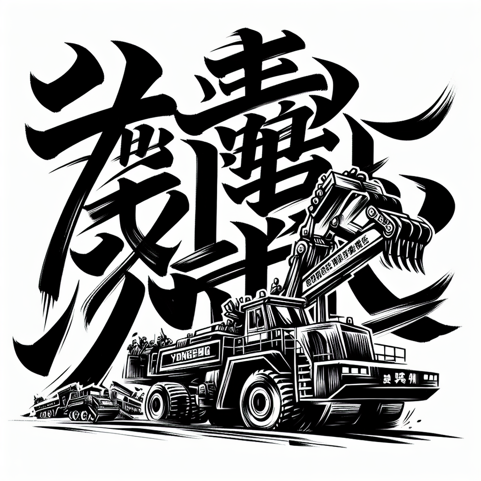 ”永豐重機“ 書法 text effect image