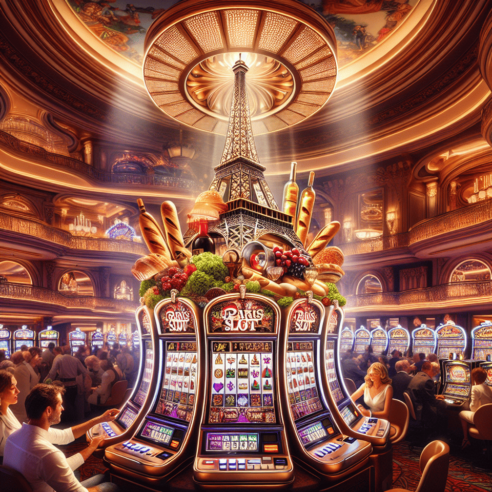Text paris slot luxury casino effect text effect image