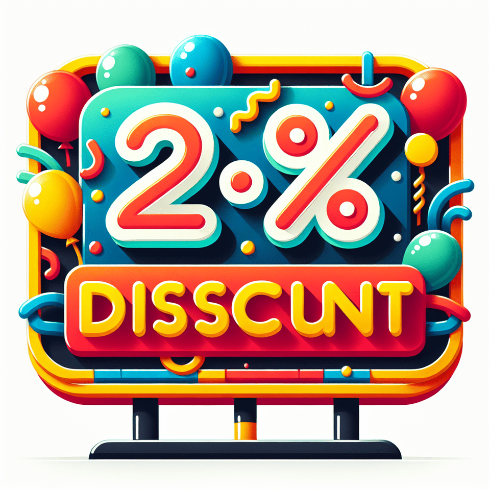 20-25% discount text effect image