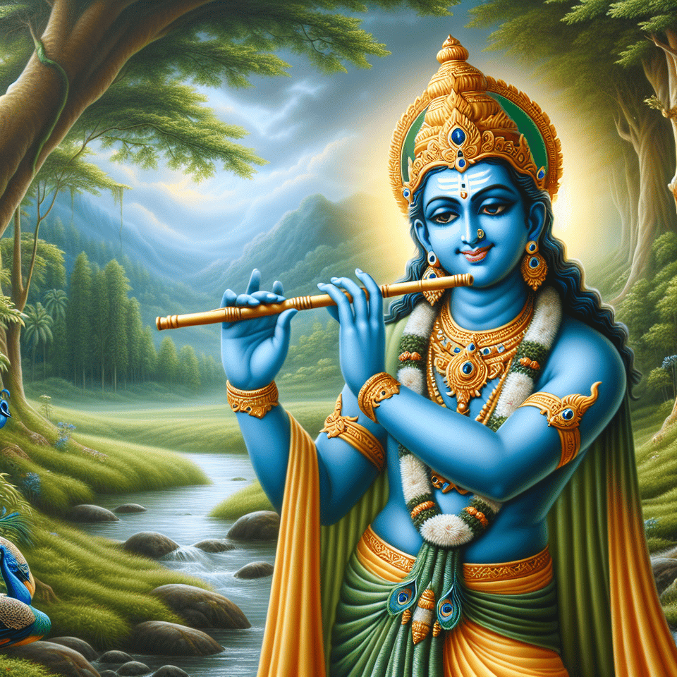 Krishna text effect image