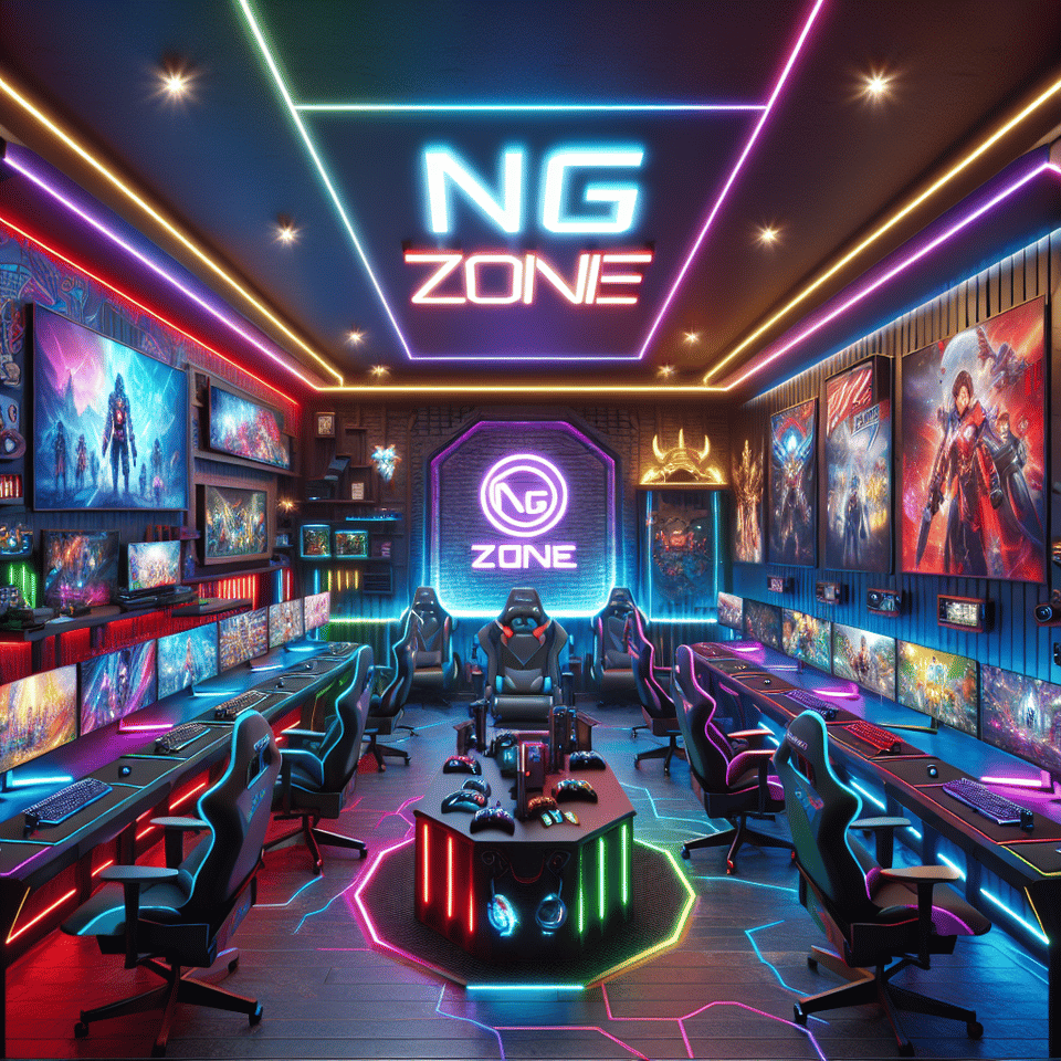NG ZONE  POWER GAMING CHANNEL text effect image
