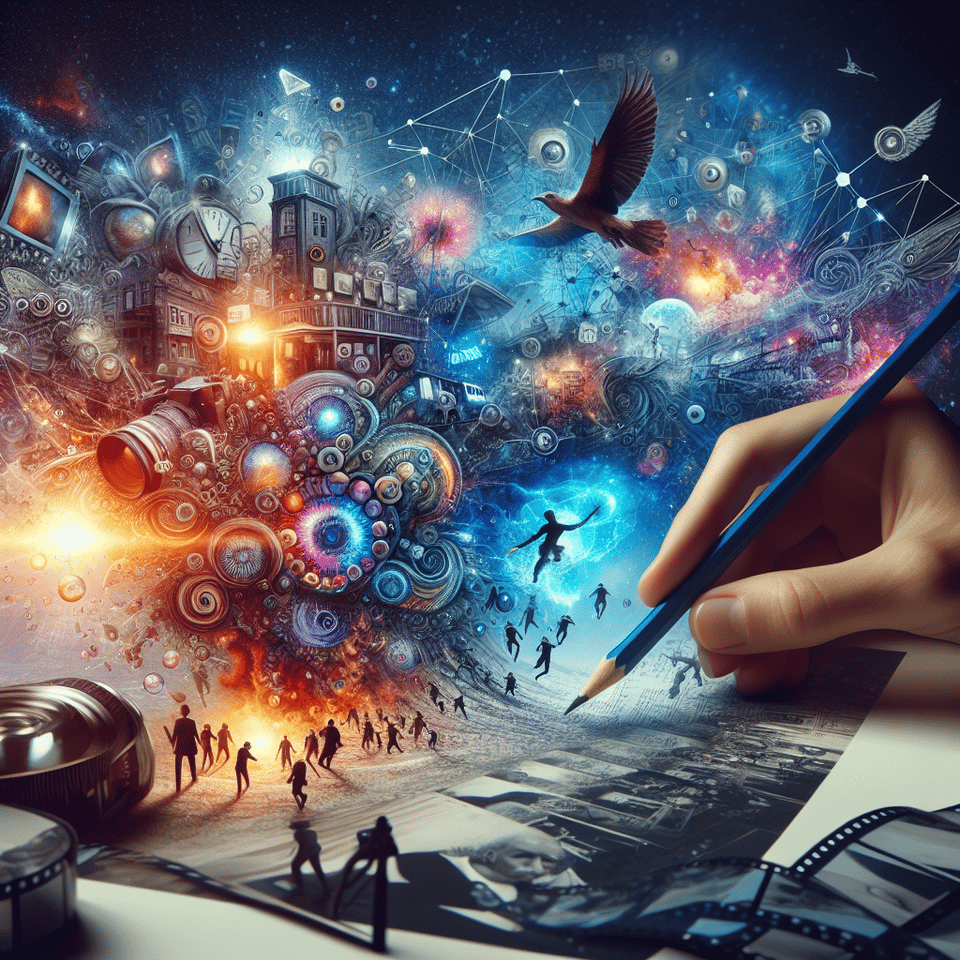 5B, cinematic, illustration, photo, poster text effect image