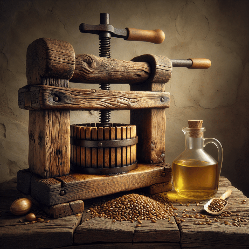 wood press oil text effect image
