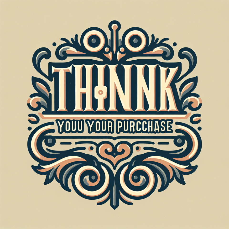 thank you for your purchase text design text effect image