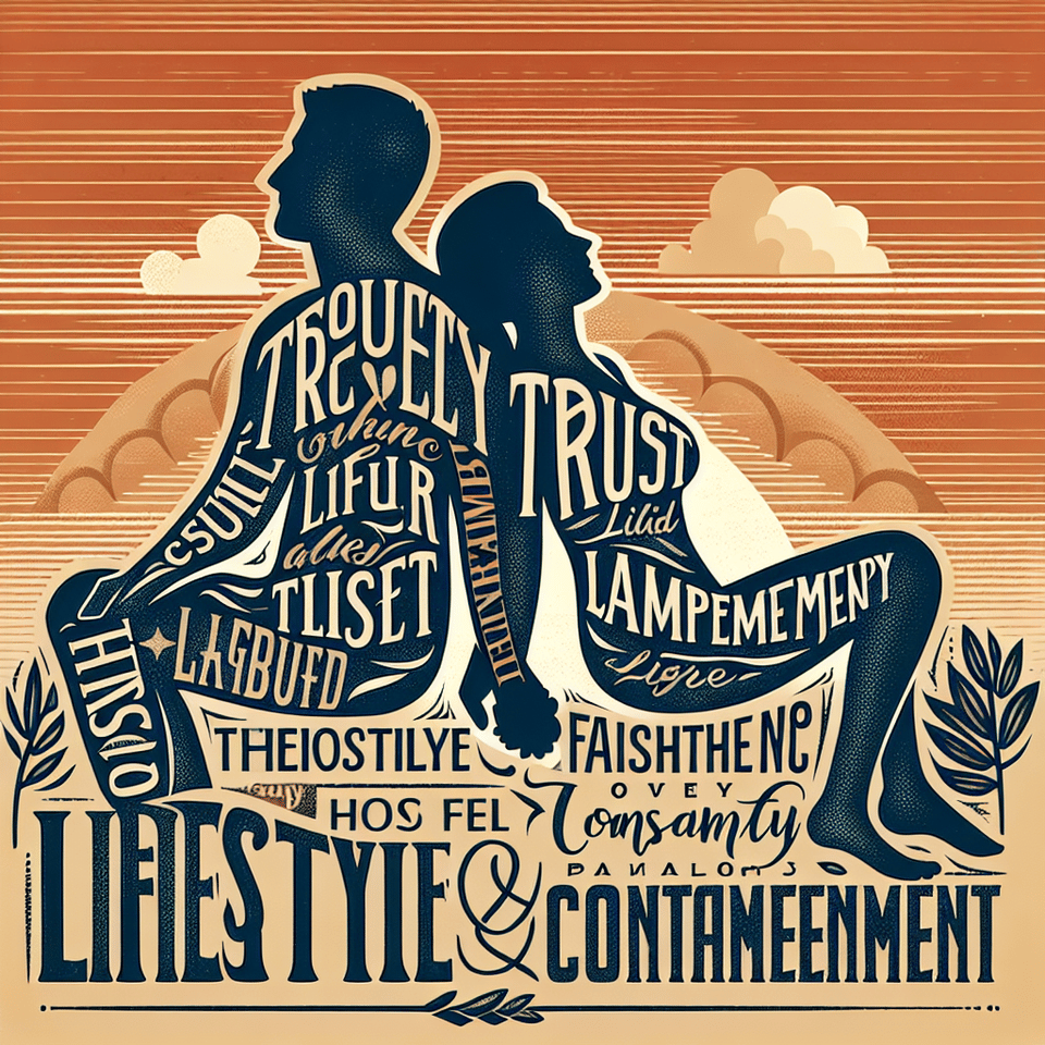 trusted lifestyle partner, typography text effect image