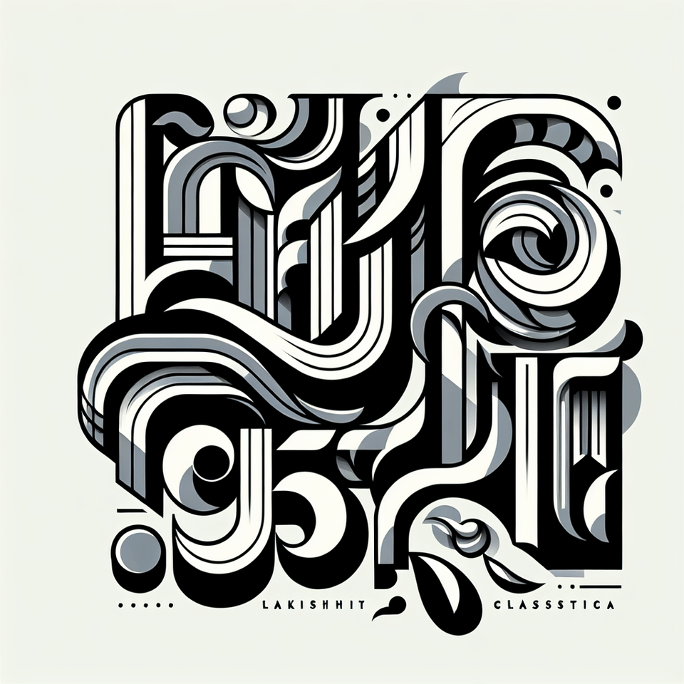 typography on word lakshith text effect image