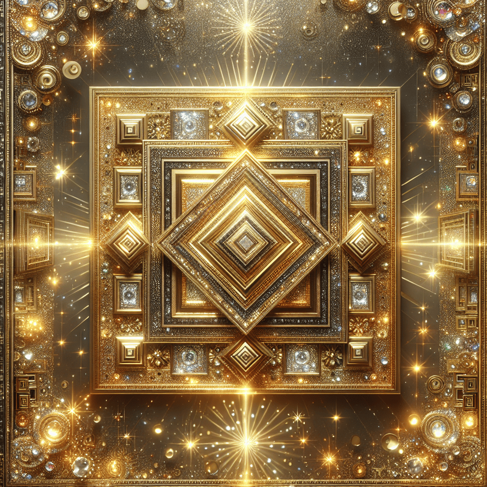 Quadrat, Glitzer, Sparkle, Schimmer, golden text effect image