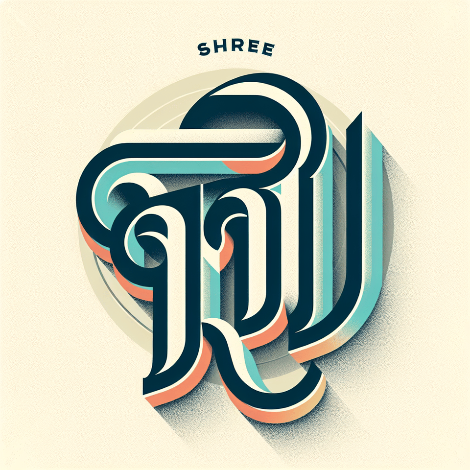 Shree ram, photo, typography text effect image